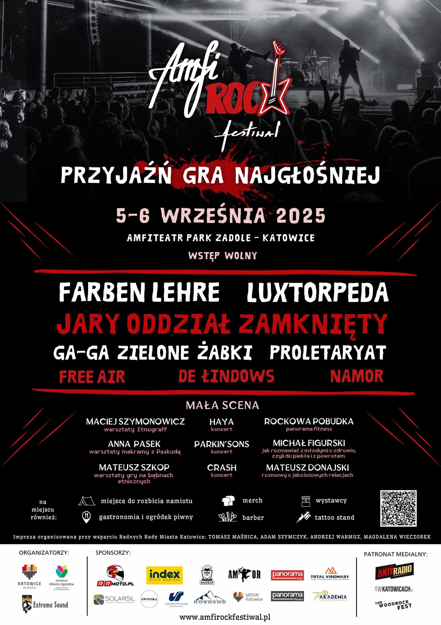 AmfiROCK 2025 – “Przyjaźń Gra Najgłośniej!” w Parku Zadole